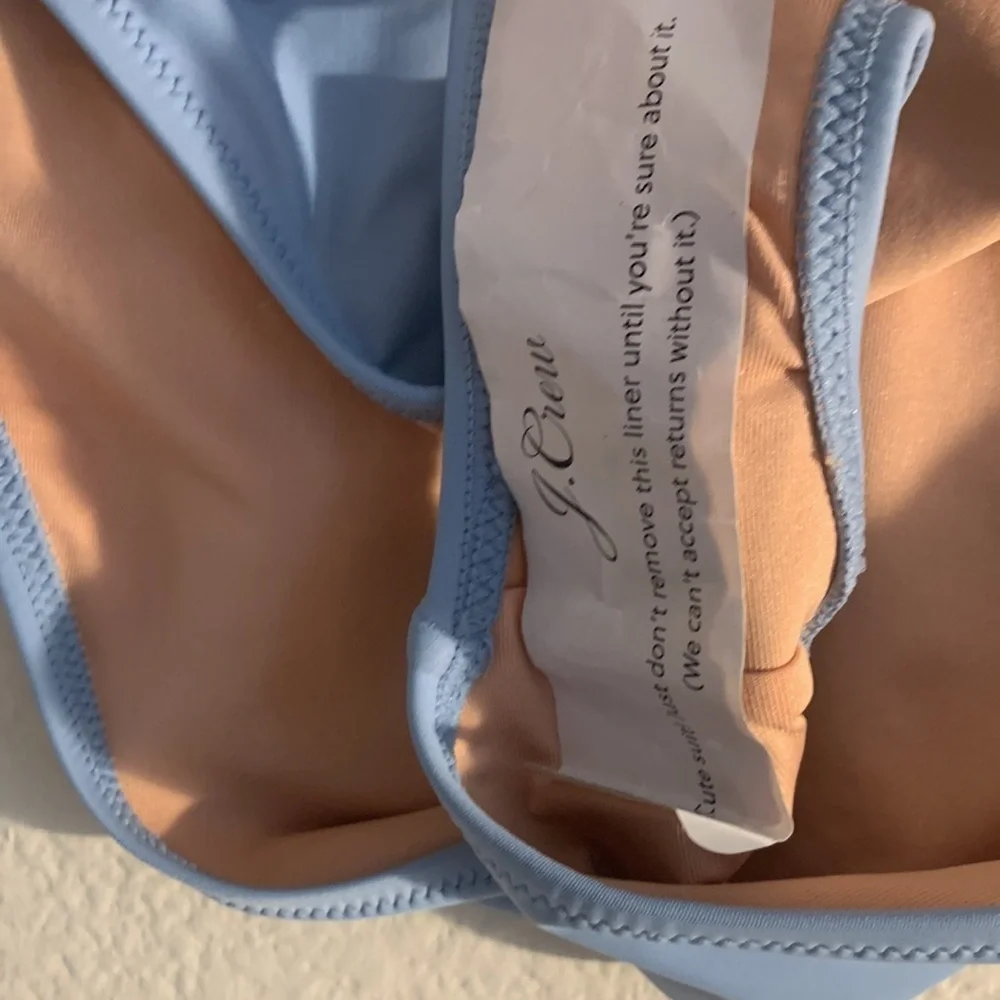 J Crew NEW blue XL bikini Swim Bottom summer vacation Spring high waist RESORT